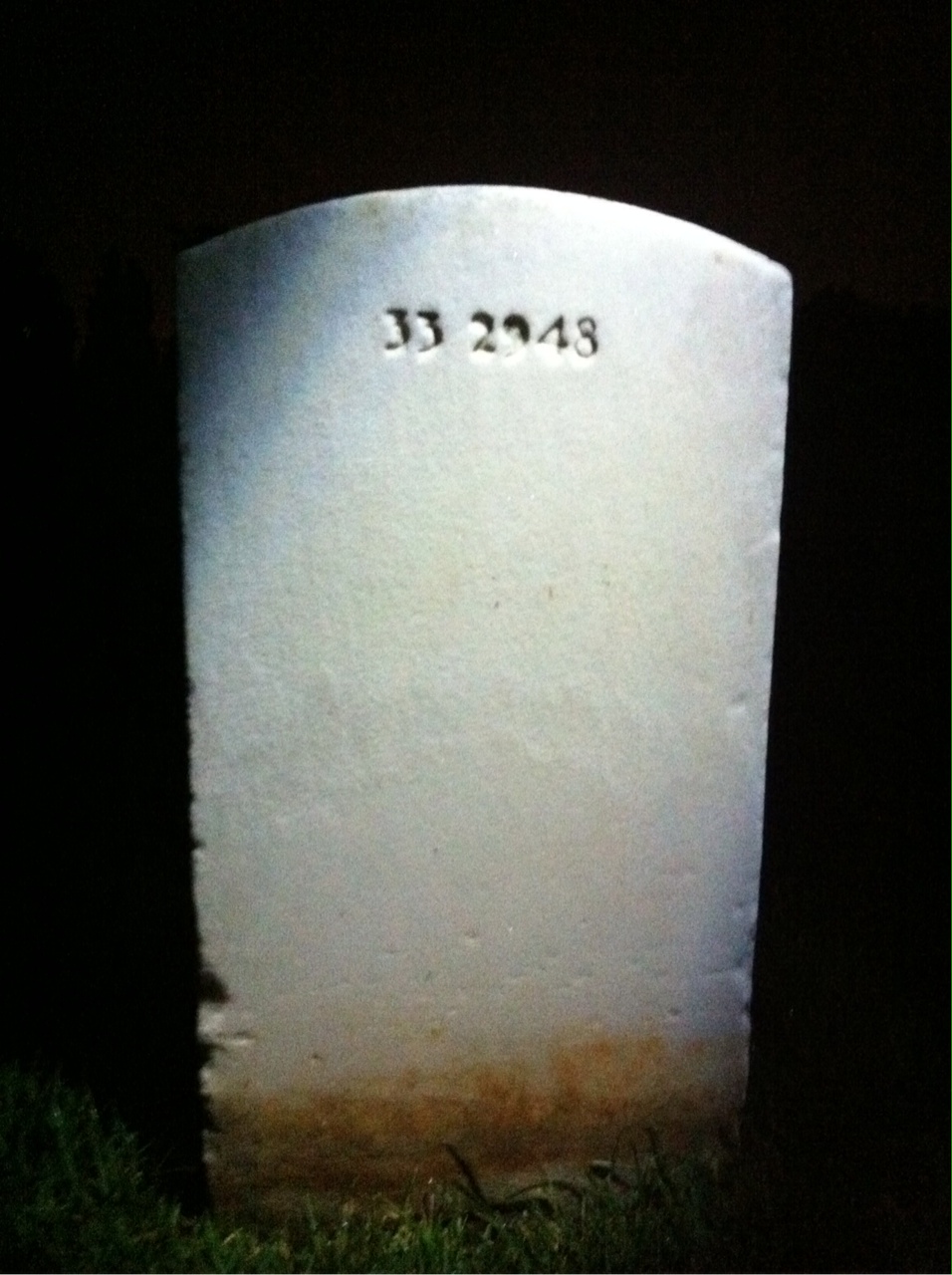 Back of headstone — Betty Middlemas