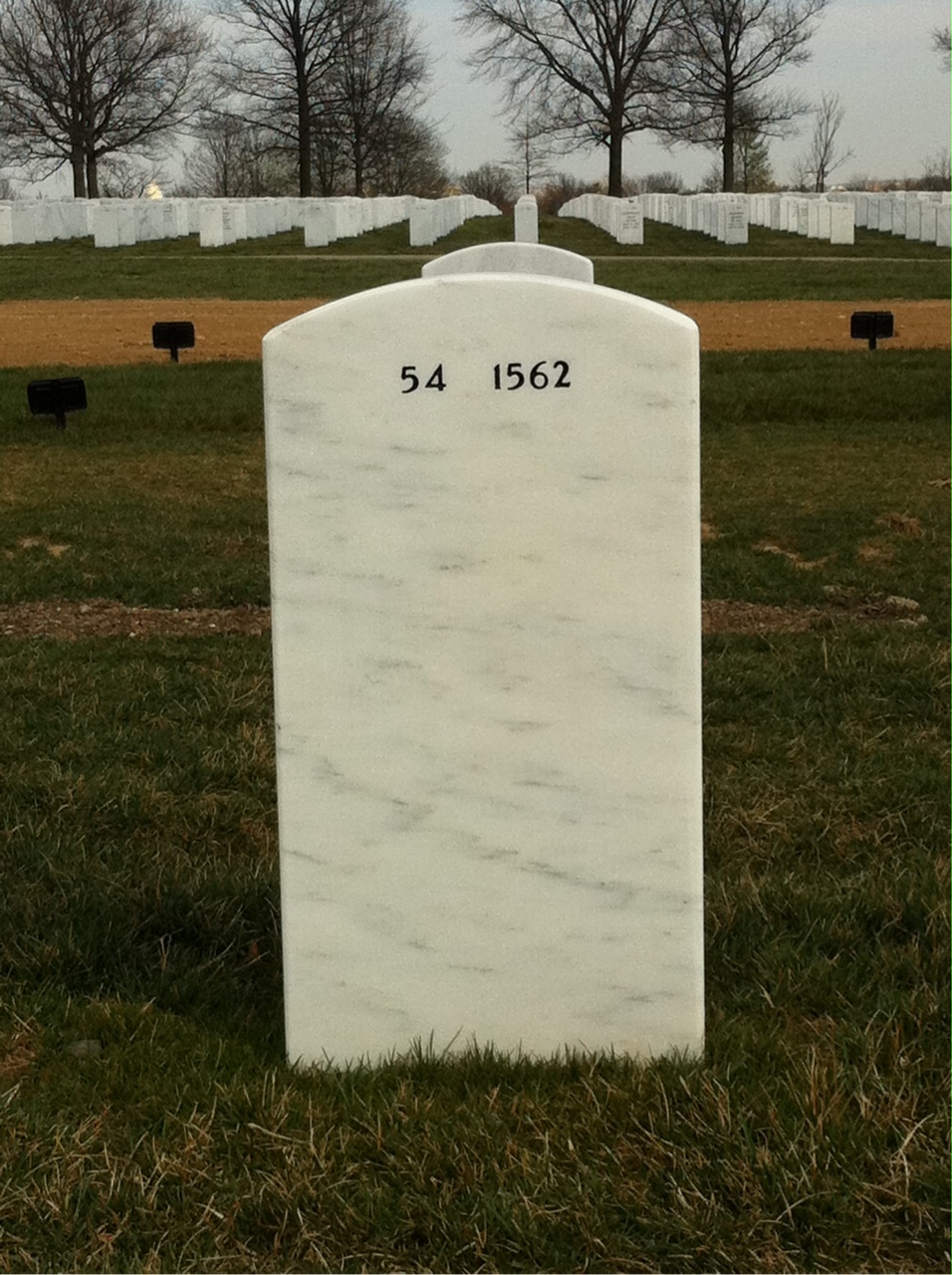 Back of headstone — Carlton Leroy Williams