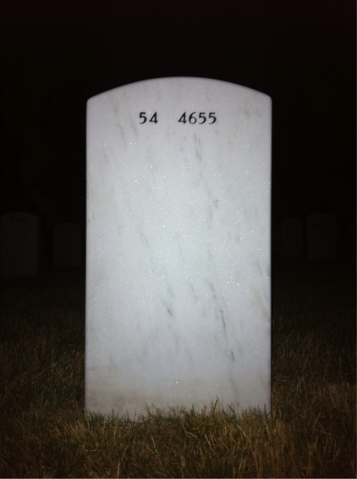 Back of headstone — Eria Westbrook