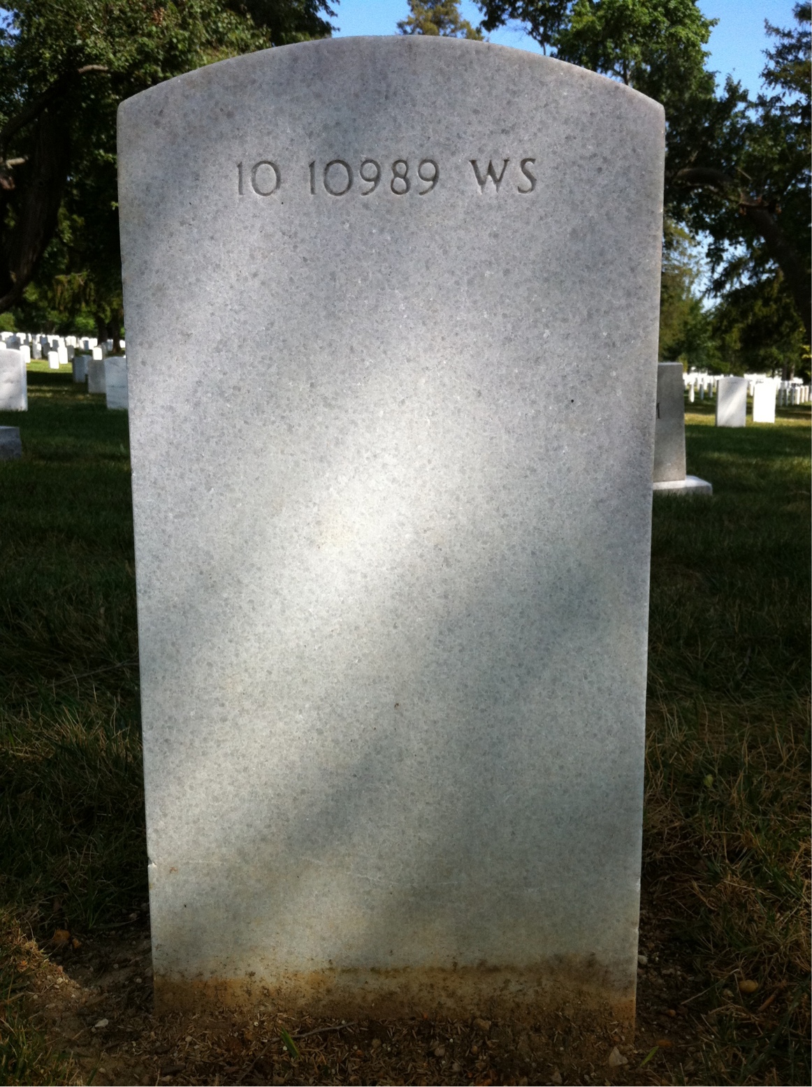 Back of headstone — Annetta Behan