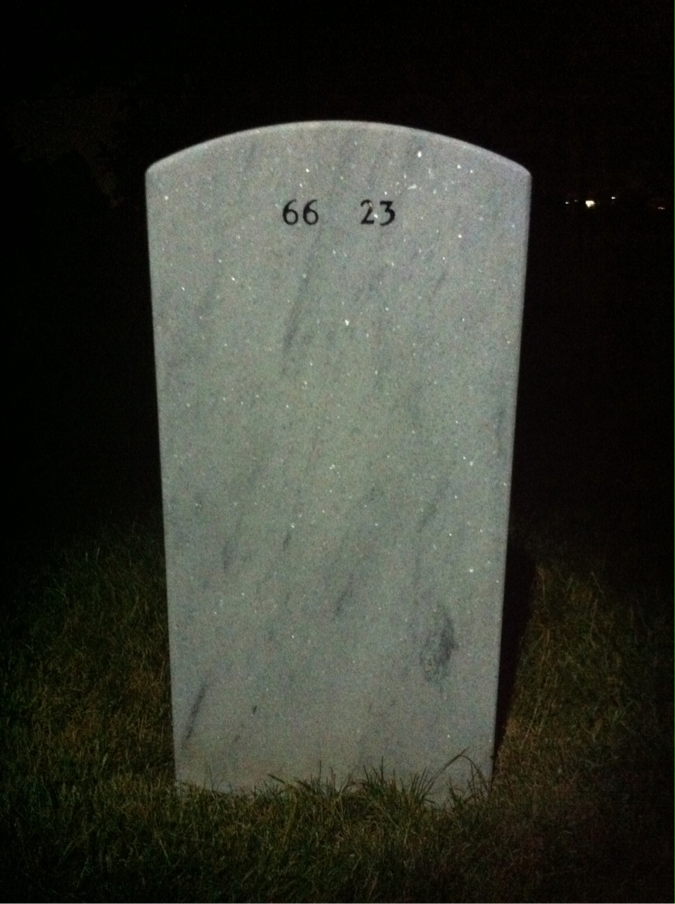 Back of headstone — John Tragesser