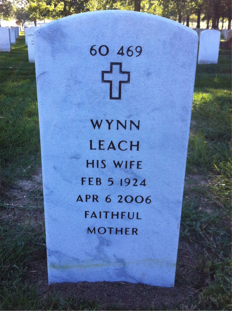 Back of headstone — Elwood Lloyd