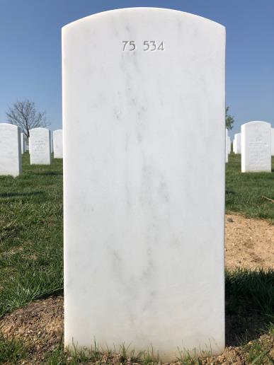 Back of headstone — Thomas John Cannava