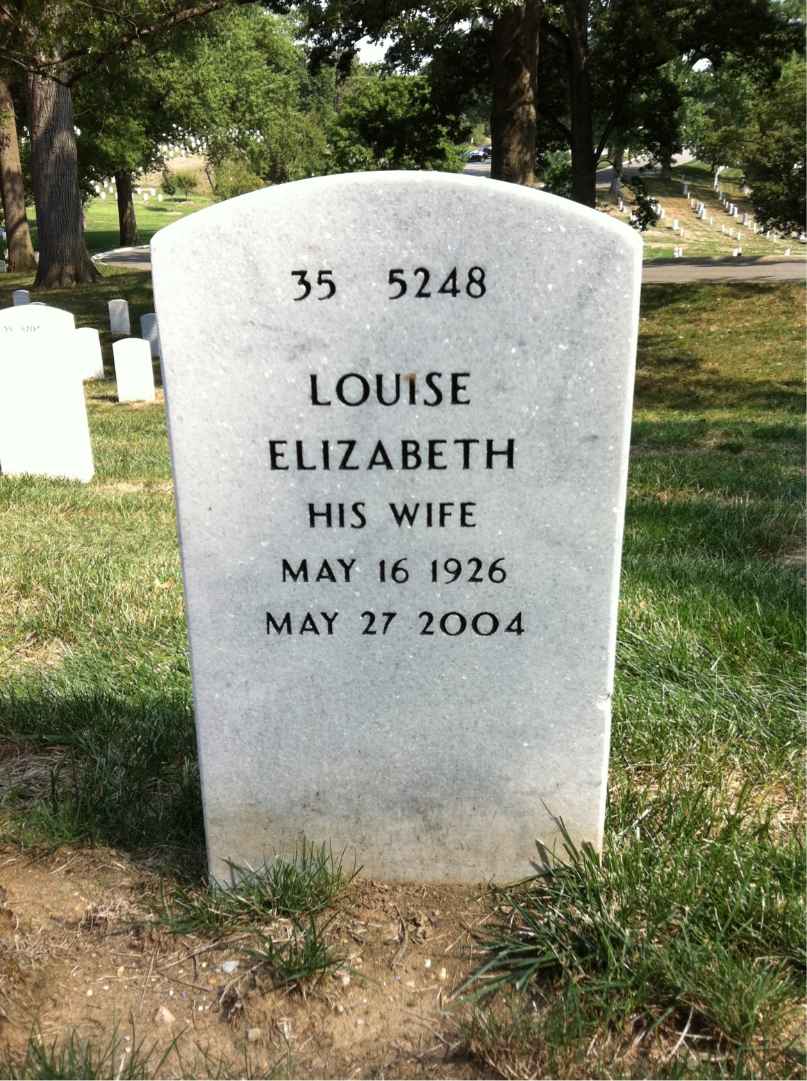 Back of headstone — John Skinner