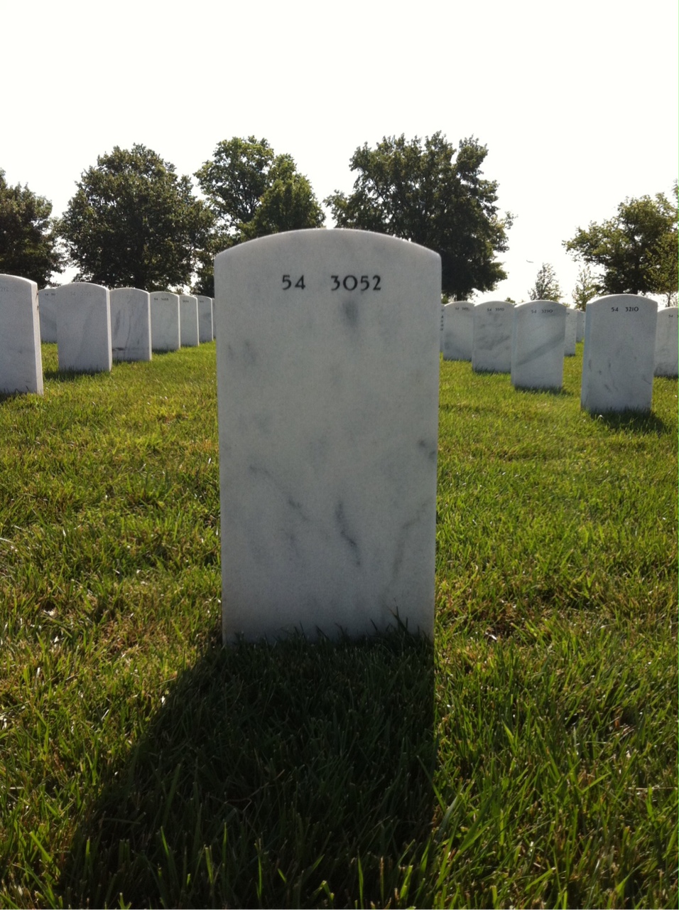 Back of headstone — Robert Blood