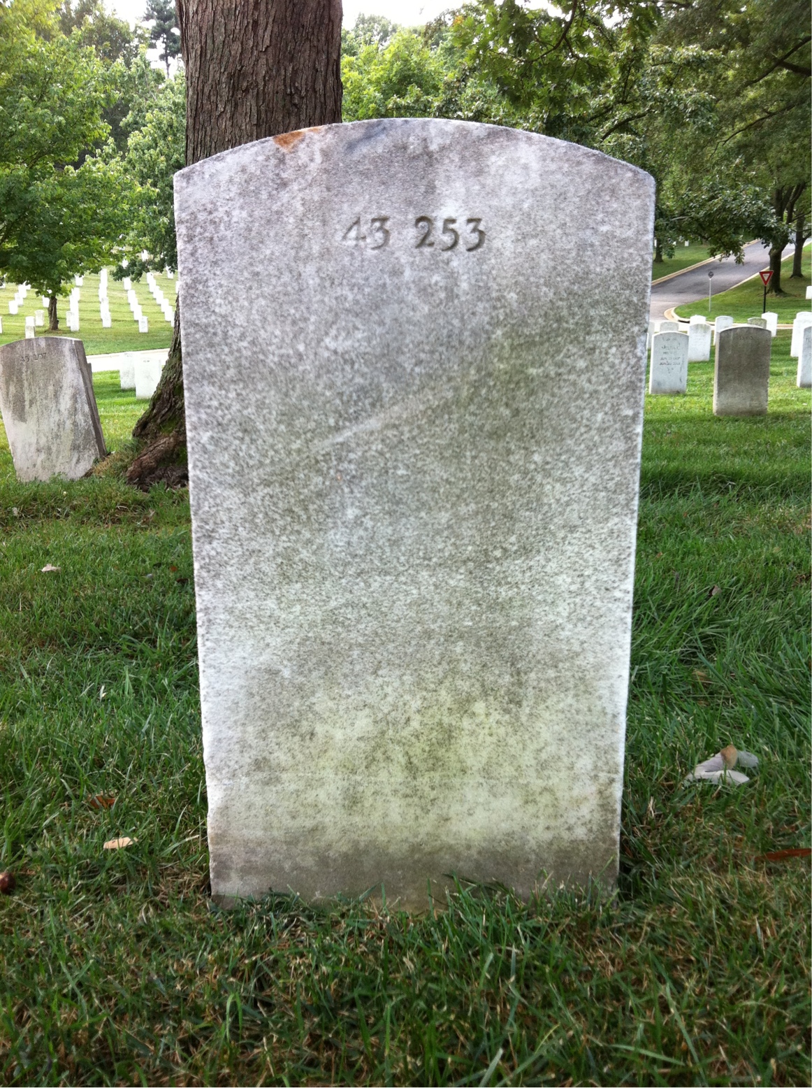 Back of headstone — Jerry Misenheimer