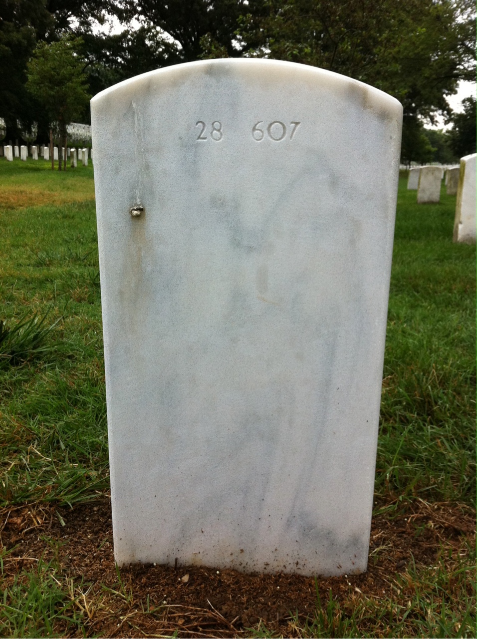 Back of headstone — Blanche Conrad