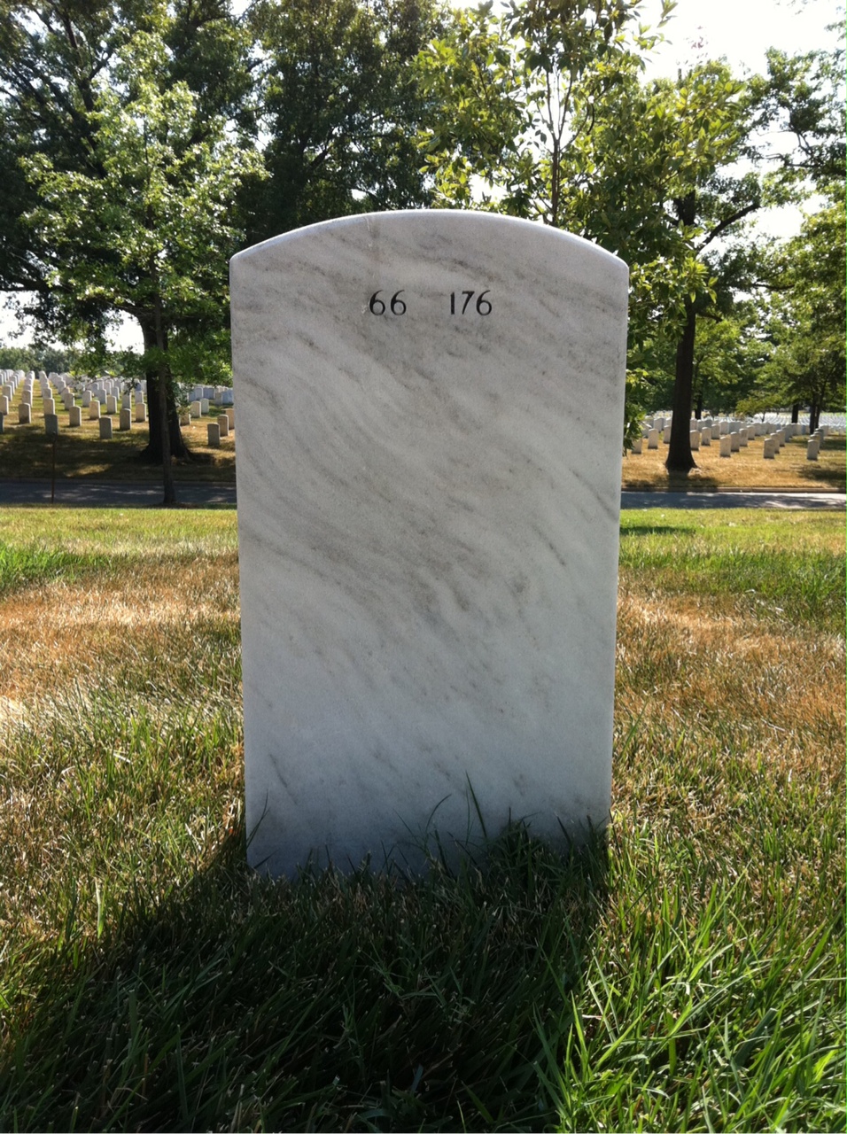 Back of headstone — Rex Wilson