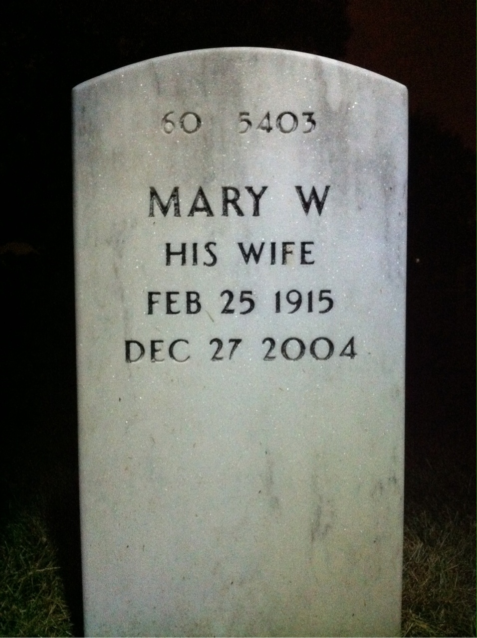 Back of headstone — Karl Gruel