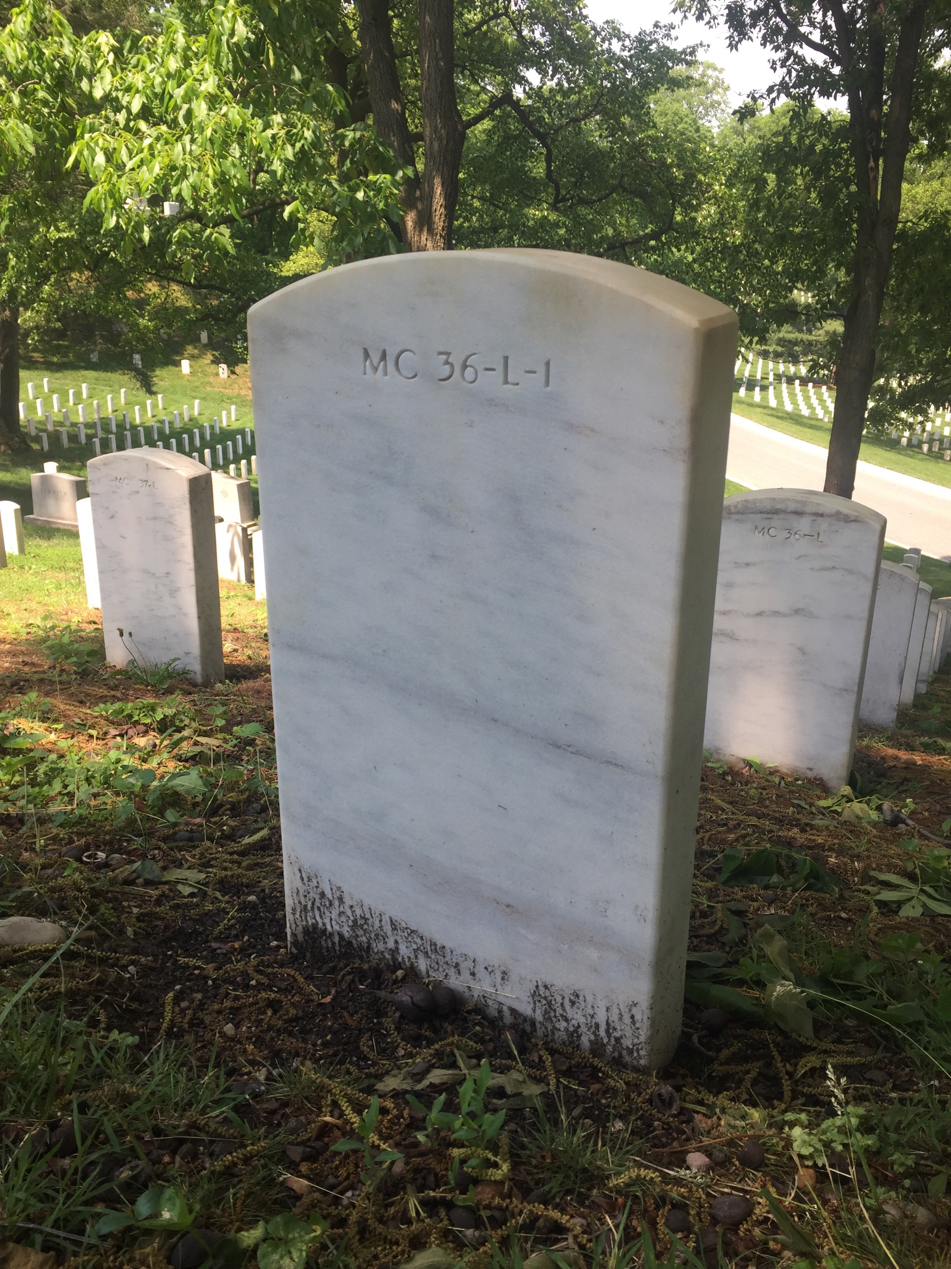 Back of headstone — Stanley Bailey