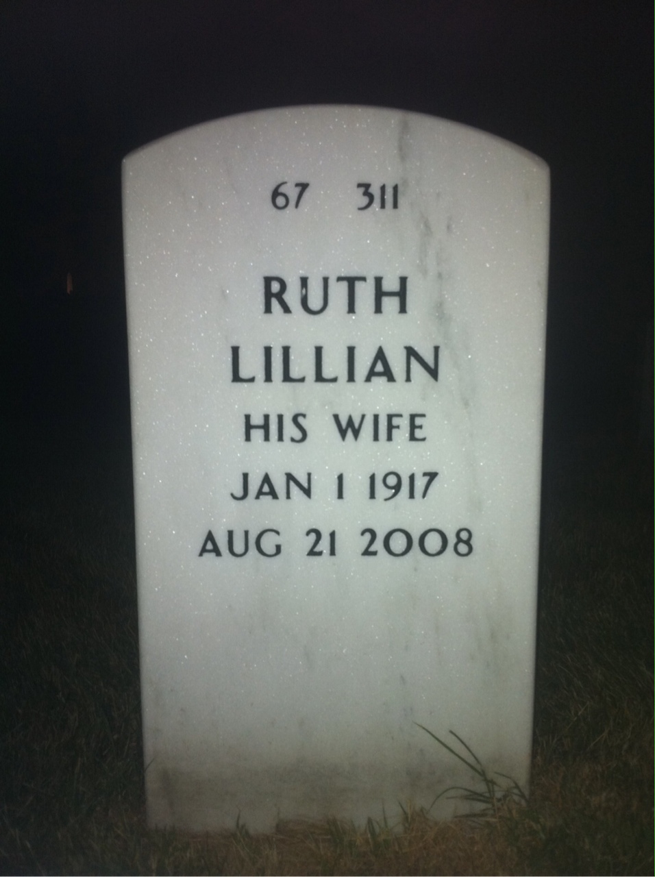 Back of headstone — David Gordon