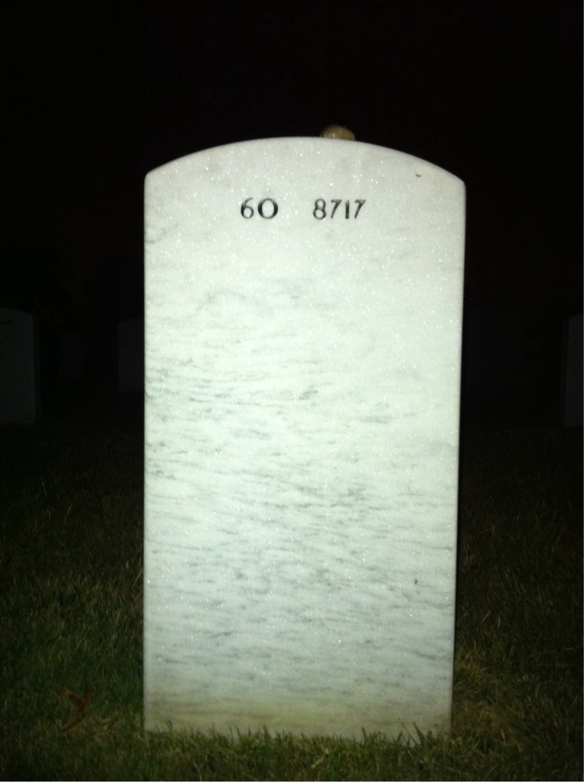 Back of headstone — Scott Kirkpatrick