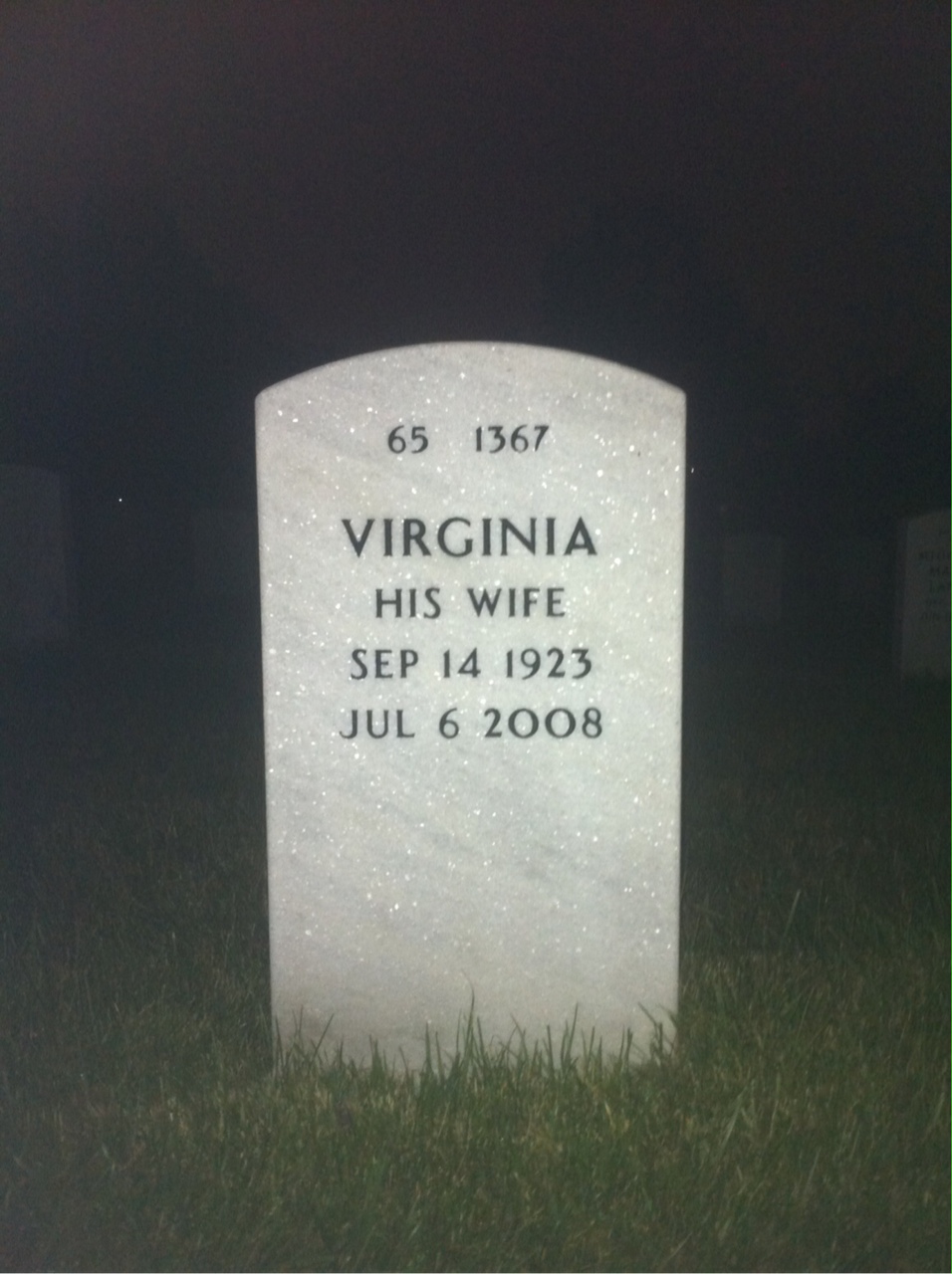 Back of headstone — James Steele