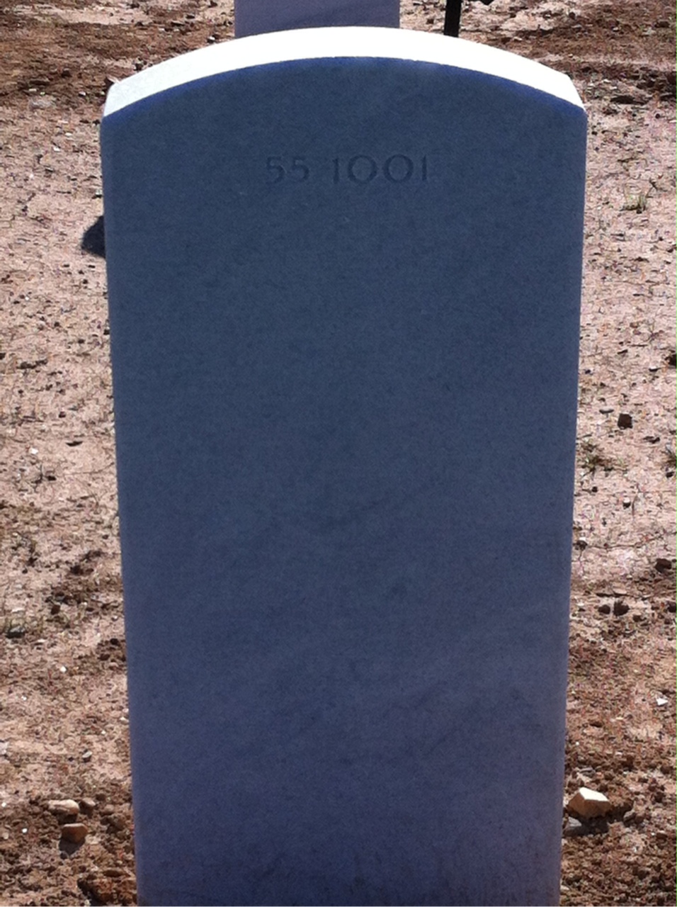 Back of headstone — Donald Bidwell