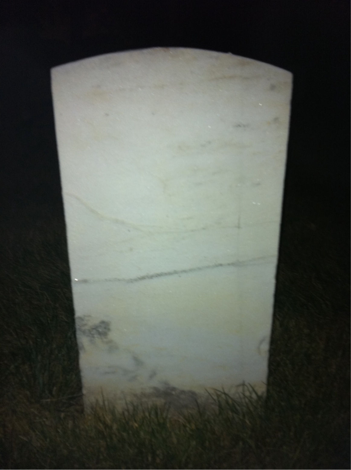 Back of headstone — J Moton