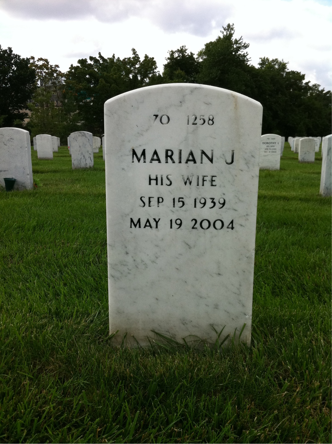 Back of headstone — Joe Hatchel