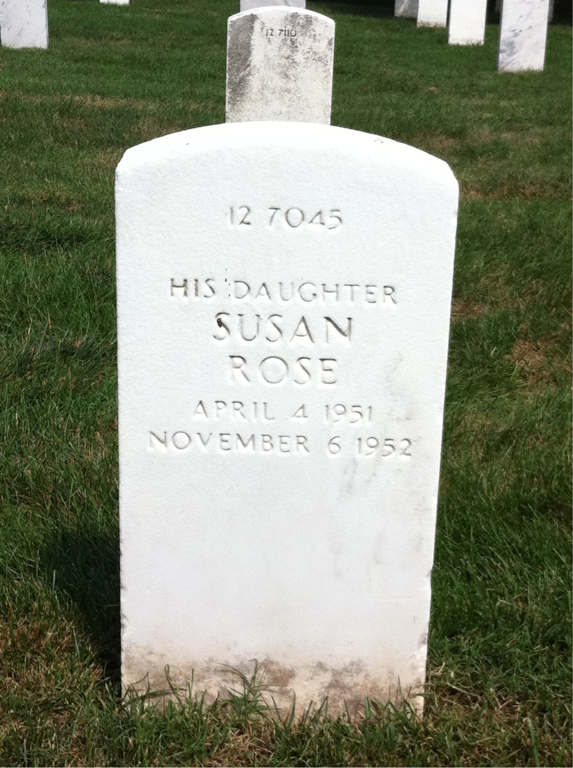 Back of headstone — Clarence Phelps