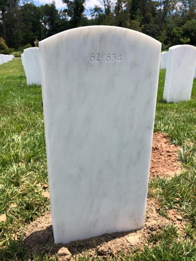 Back of headstone — William Dorris Merritt