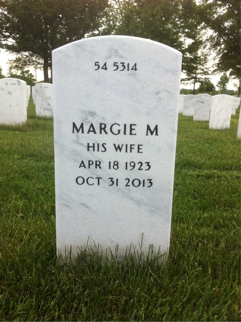 Back of headstone — Roger Coleson