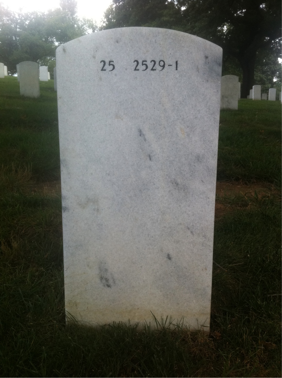 Back of headstone — Heinz Taubenberger