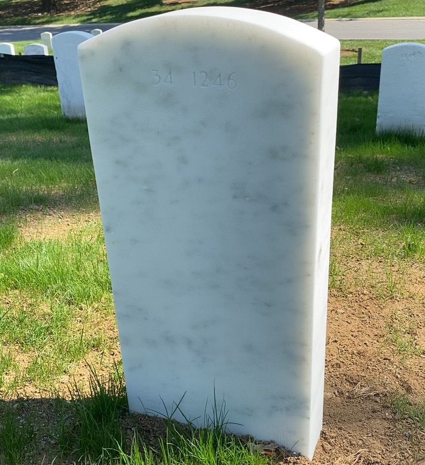 Back of headstone — Walter A Estep