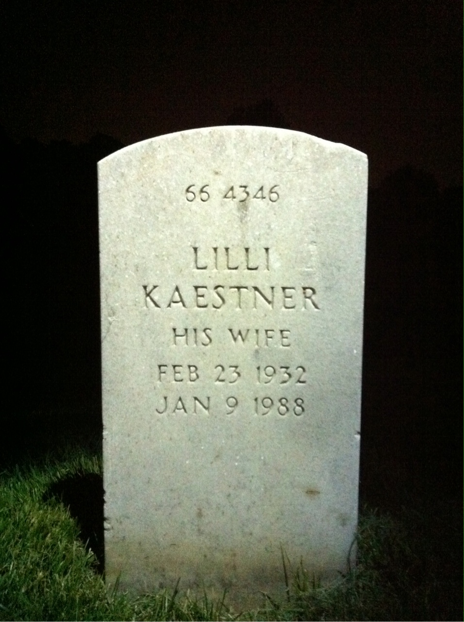 Back of headstone — Ivan Emerson Magee