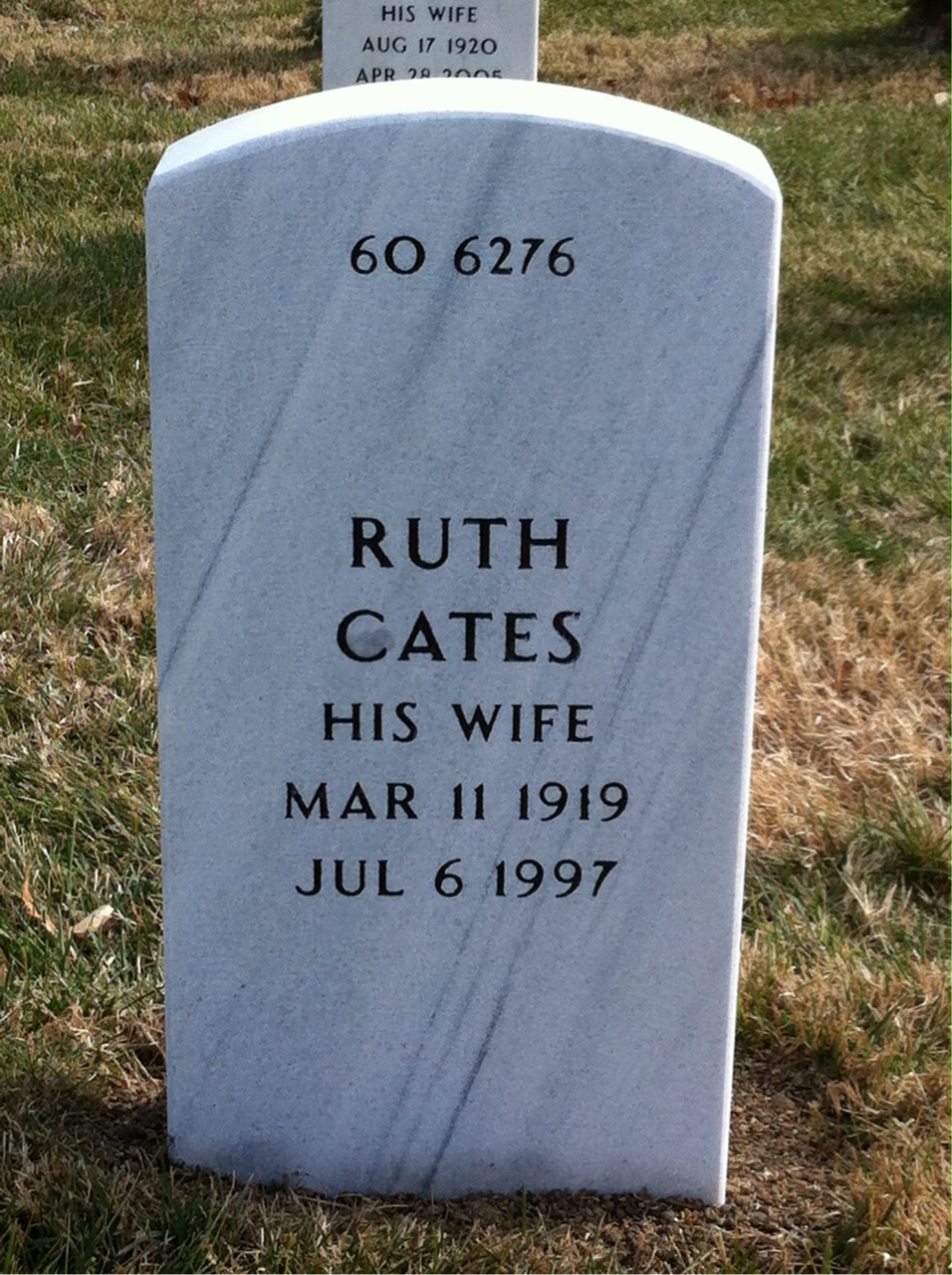 Back of headstone — James Rogers
