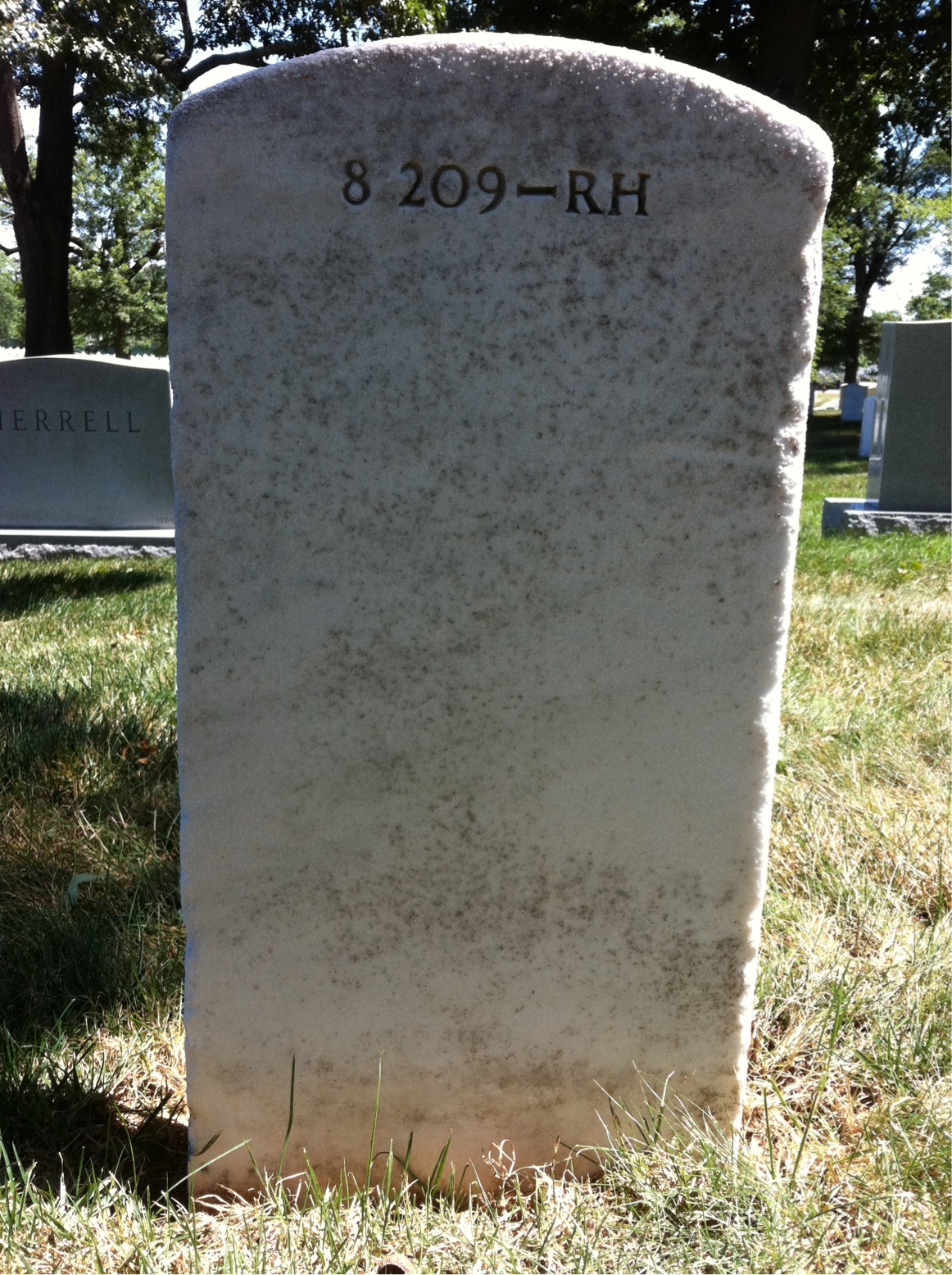 Back of headstone — Paul Kelley