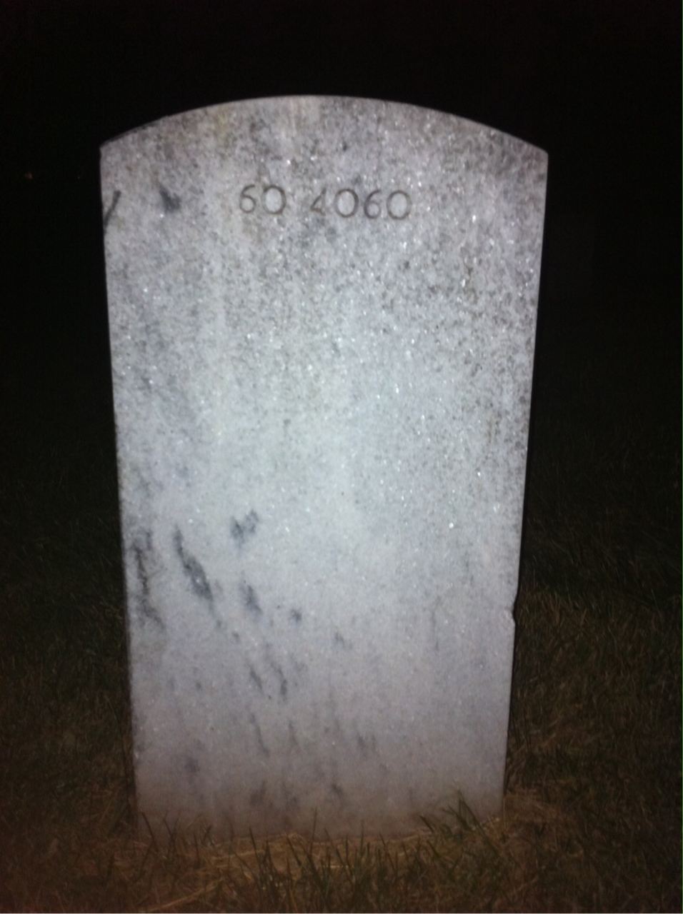 Back of headstone — Tom Oscar Olofson