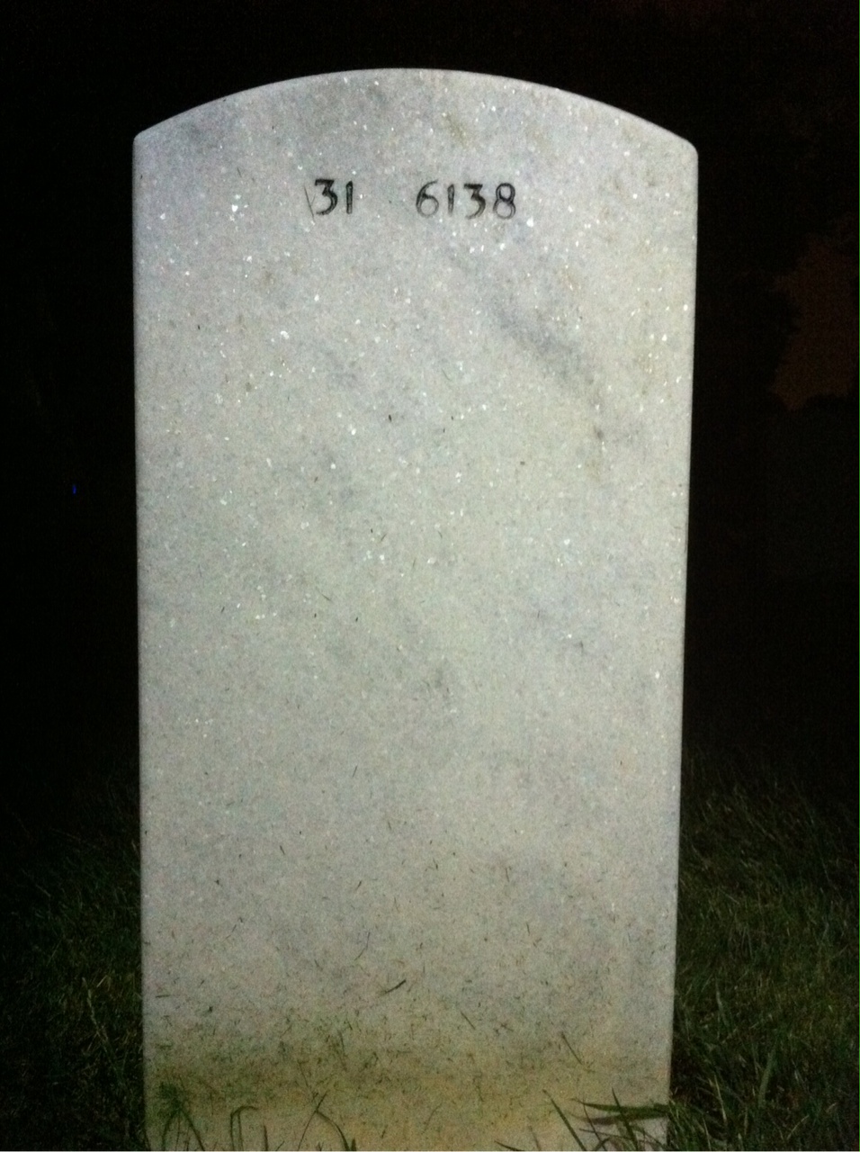 Back of headstone — Charles Bozes