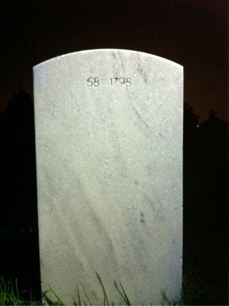 Back of headstone — Joseph C Watson