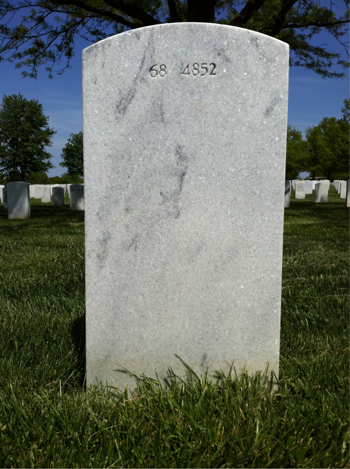 Back of headstone — Stephen Mckenna