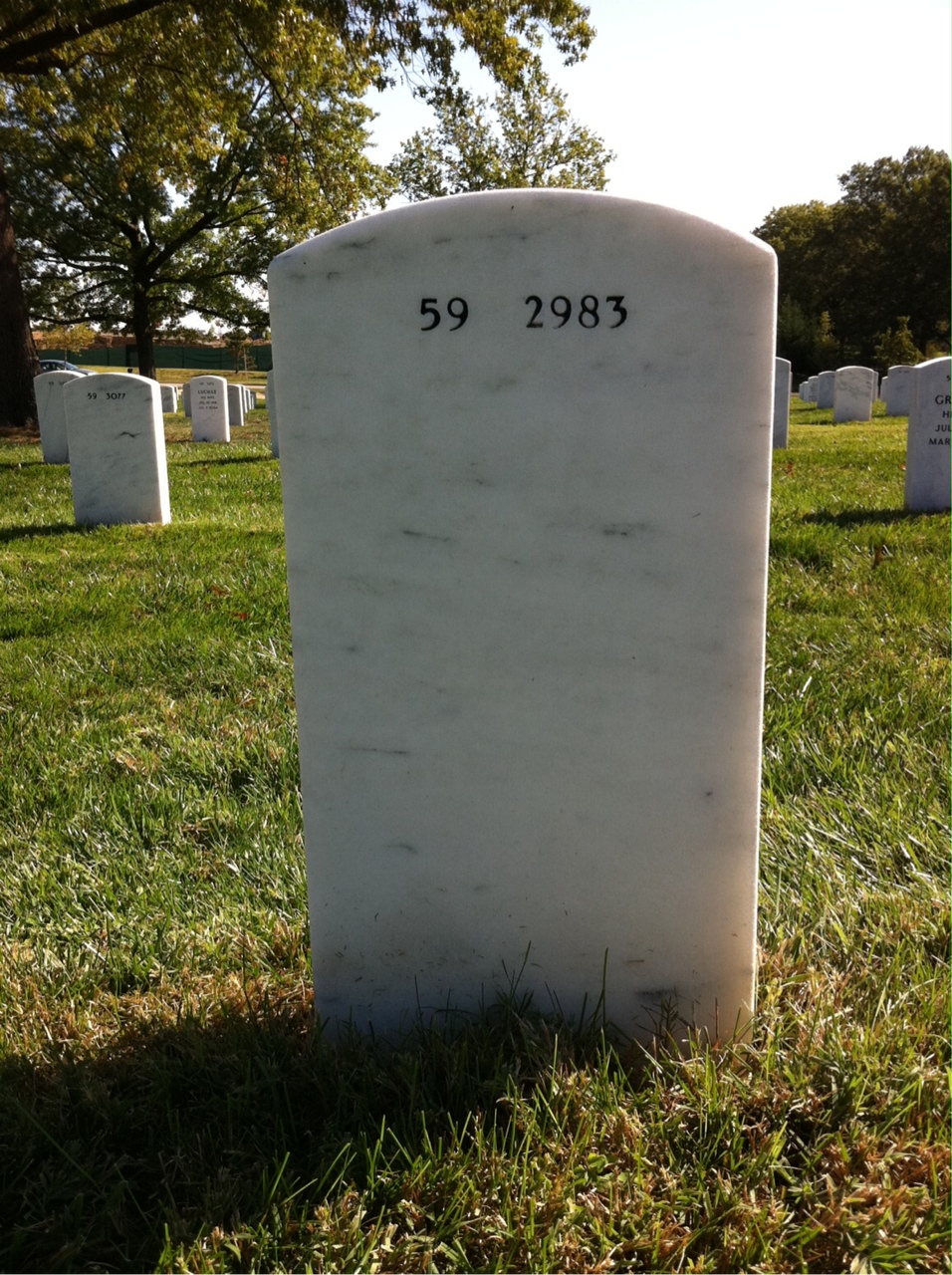 Back of headstone — Paul Mcgill