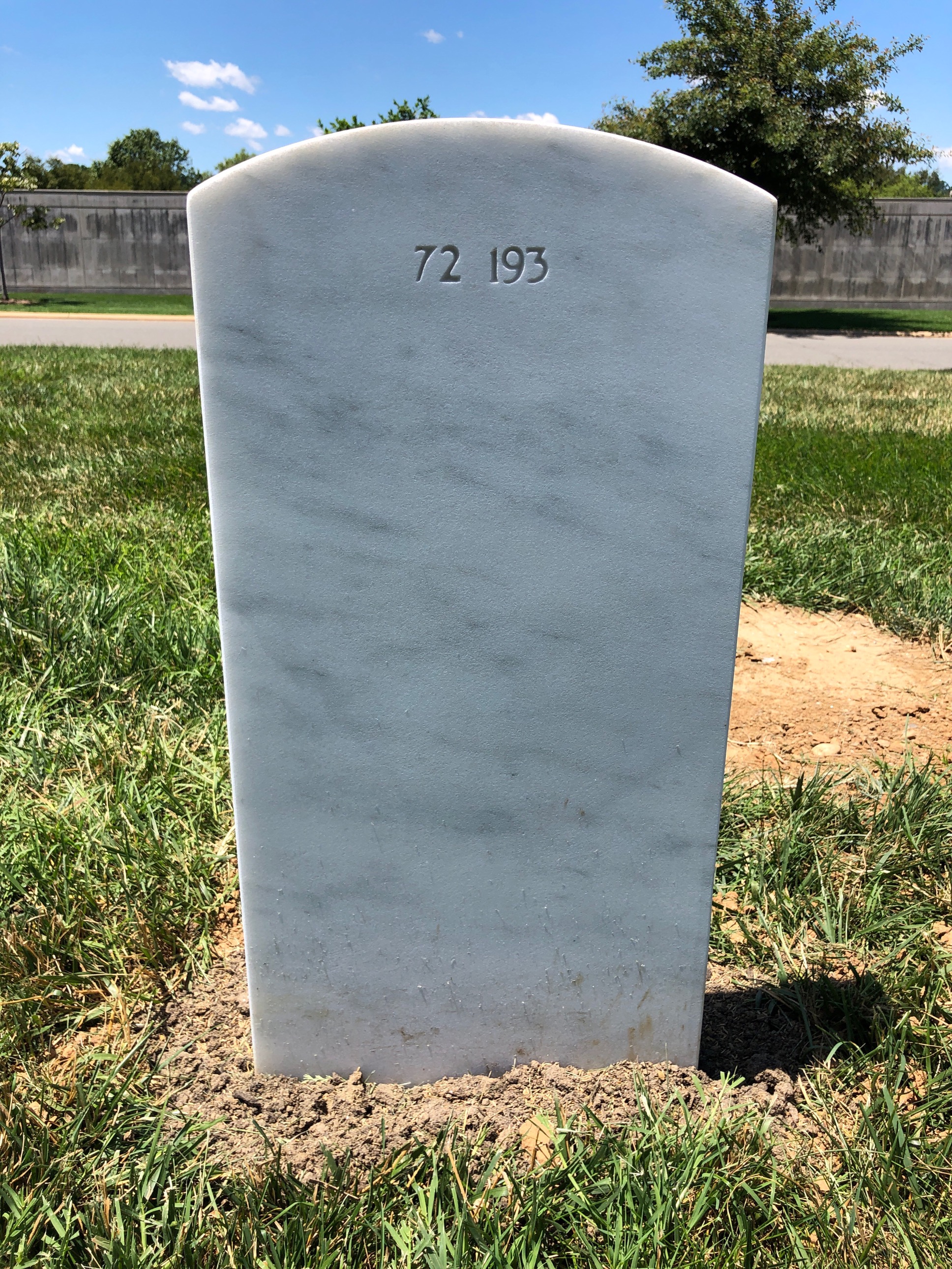 Back of headstone — Samuel Victor Camden