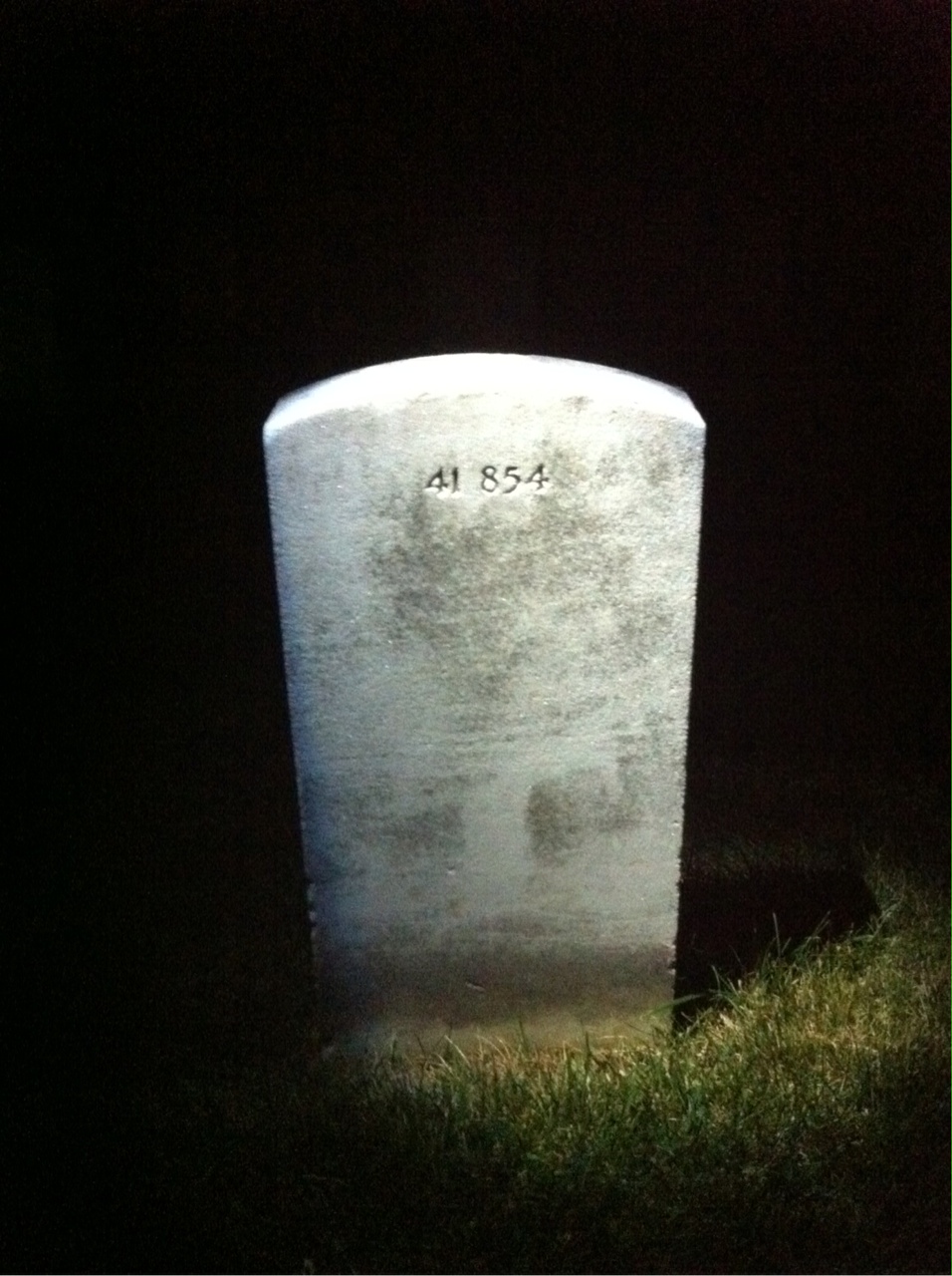 Back of headstone — James Beeco