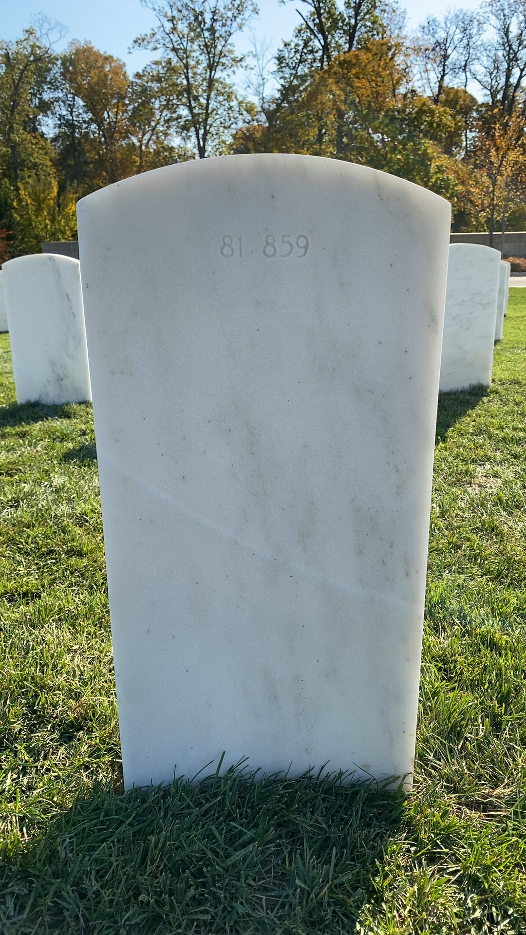 Back of headstone — William Pulsipher
