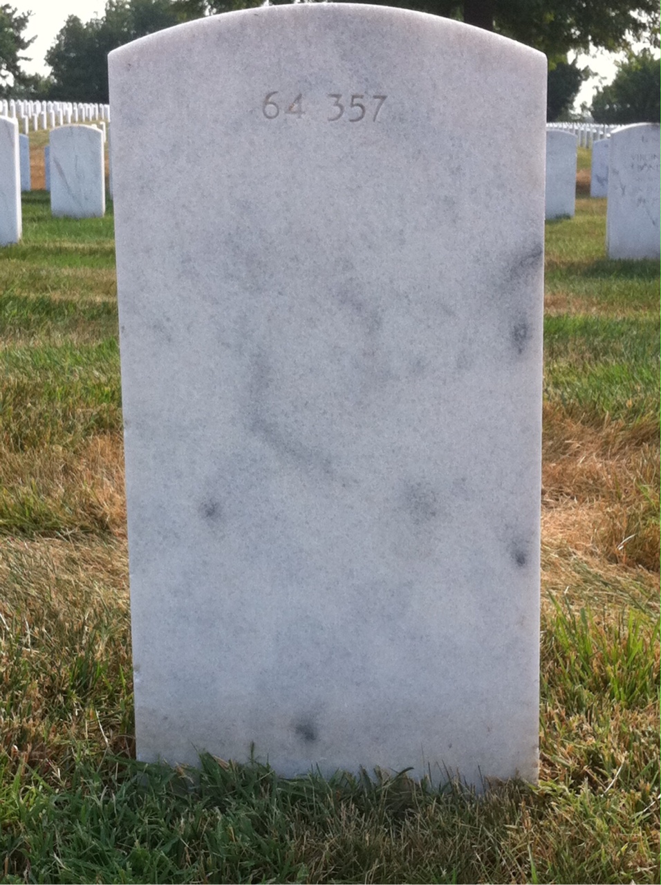Back of headstone — Robert Morrison