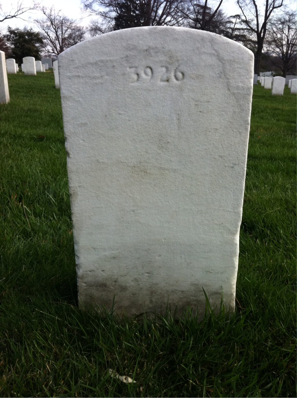 Back of headstone — William Ahbe