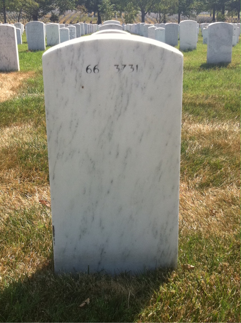 Back of headstone — Robert Edgar