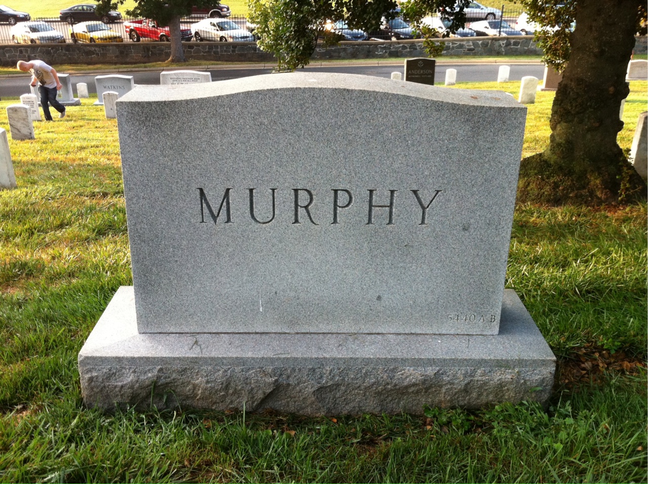 Back of headstone — John Murphy