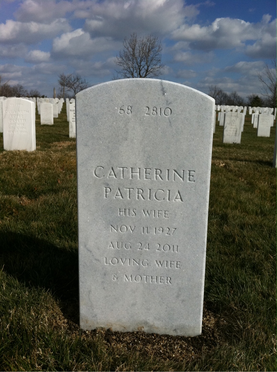 Back of headstone — James Bagwell