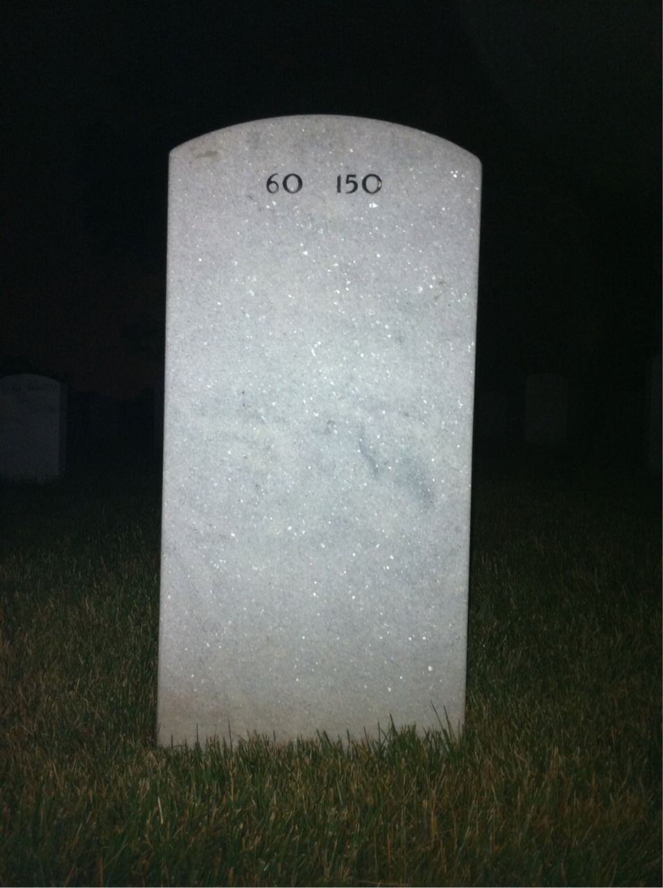 Back of headstone — Roy Hughes