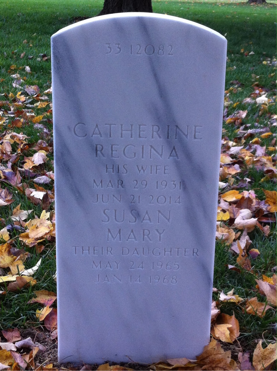 Back of headstone — Robert Mccullagh