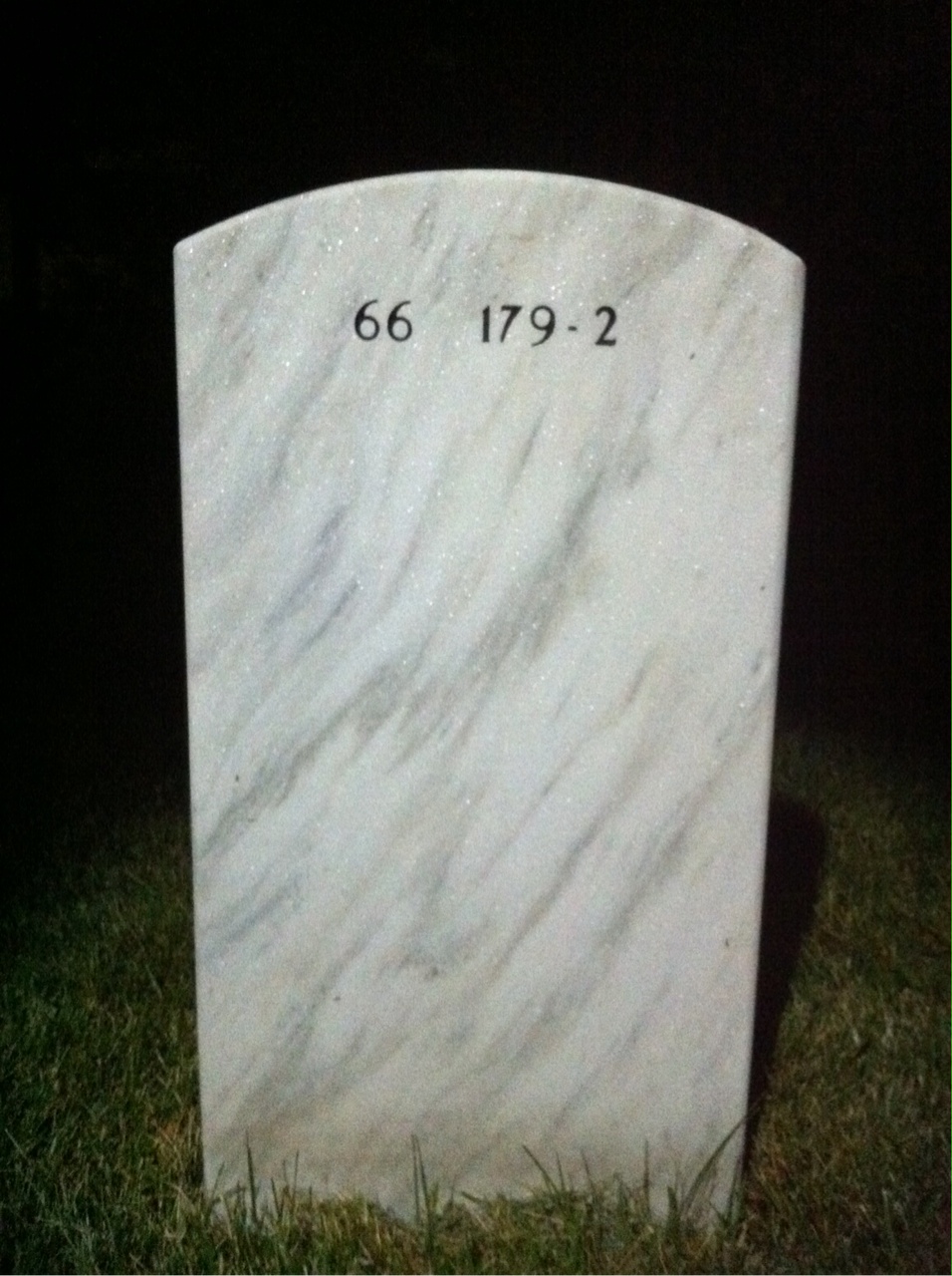 Back of headstone — Charles Iarrobino