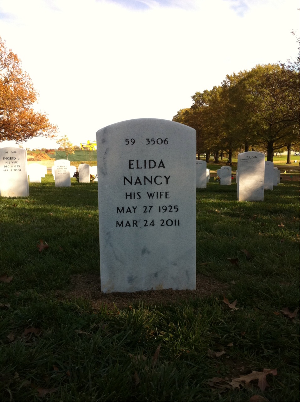 Back of headstone — Salvatore Cuoco