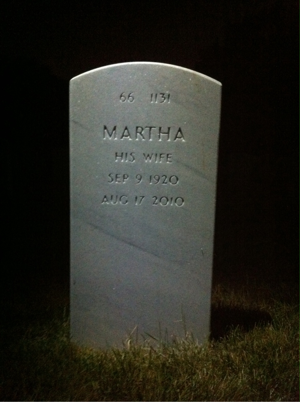 Back of headstone — James Kelly