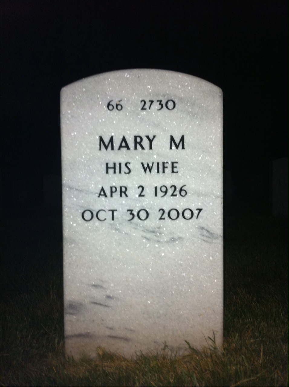 Back of headstone — Curtis Clark