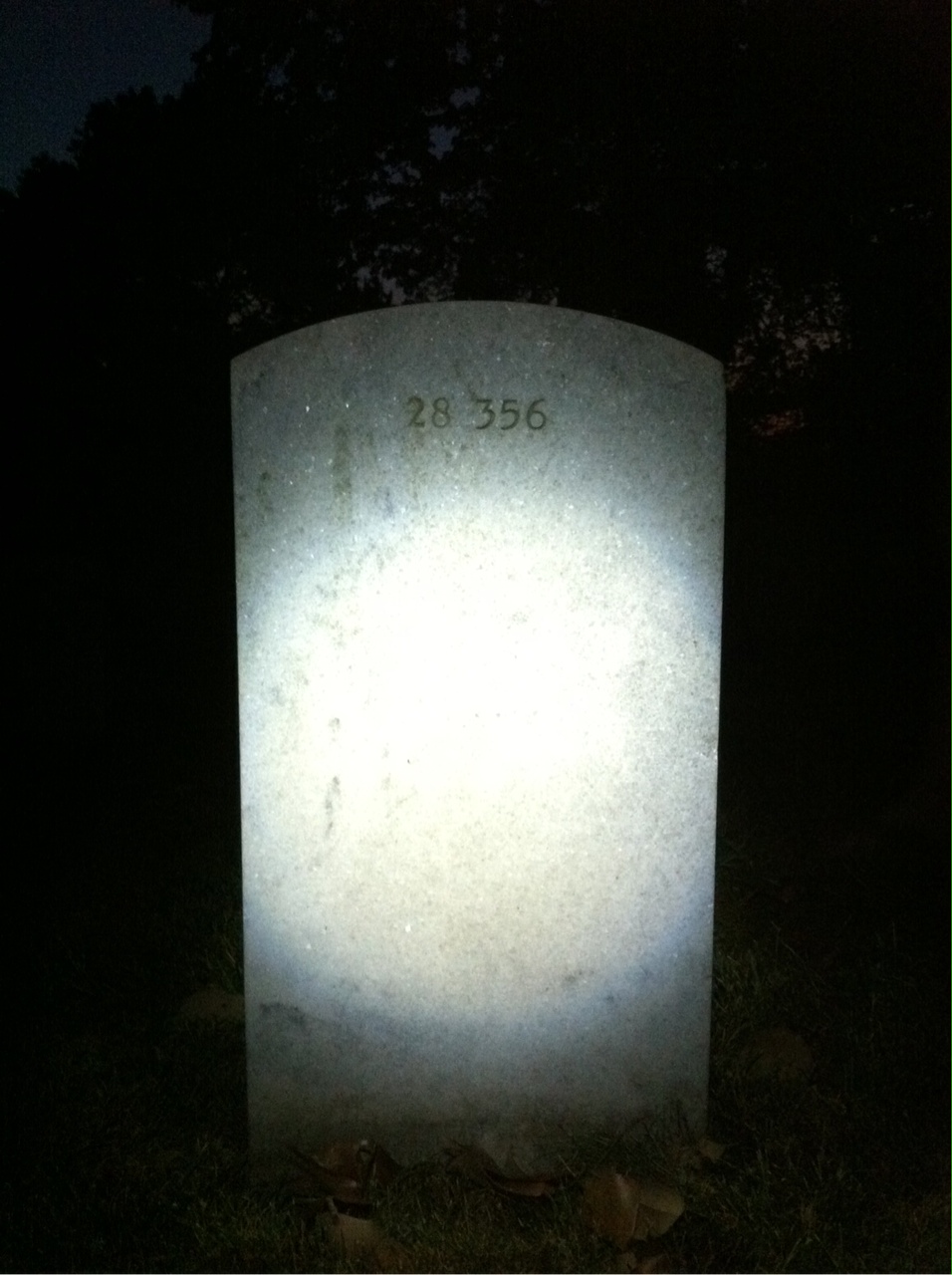 Back of headstone — Bertha Mckenna