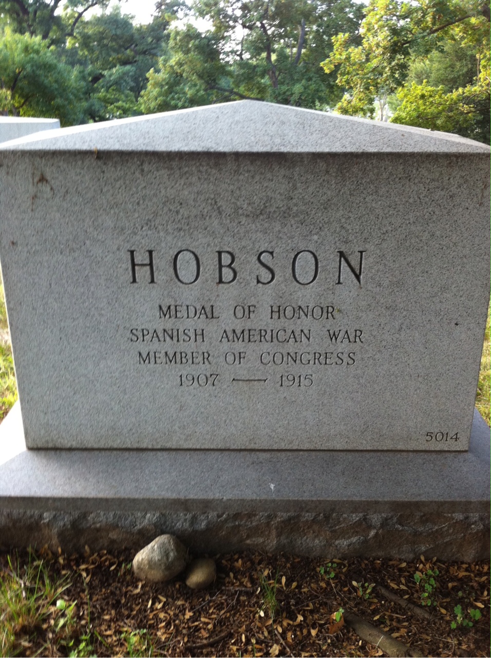 Headstone of Richmond P. Hobson