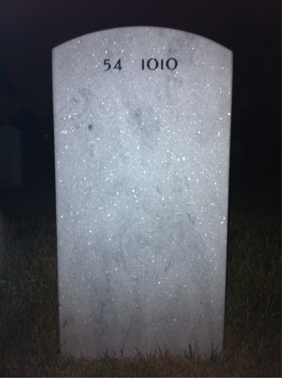 Back of headstone — Lester Wagshal